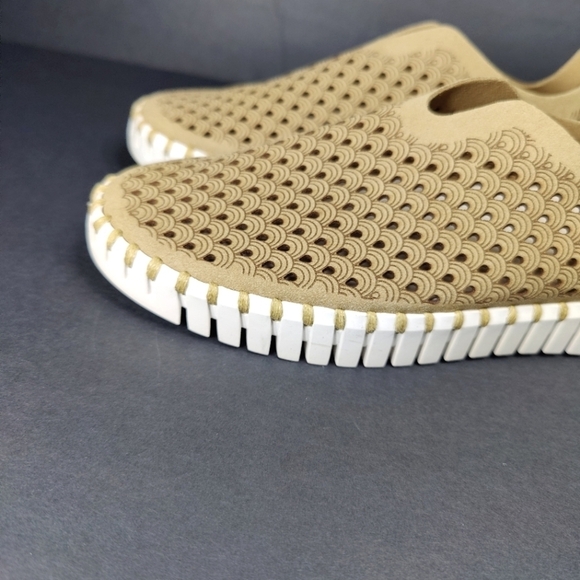 ILSE JACOBSEN Tulip Latte Brown Slip On Comfy Shoes Women's Flats Size 6.5-7 - Picture 4 of 10